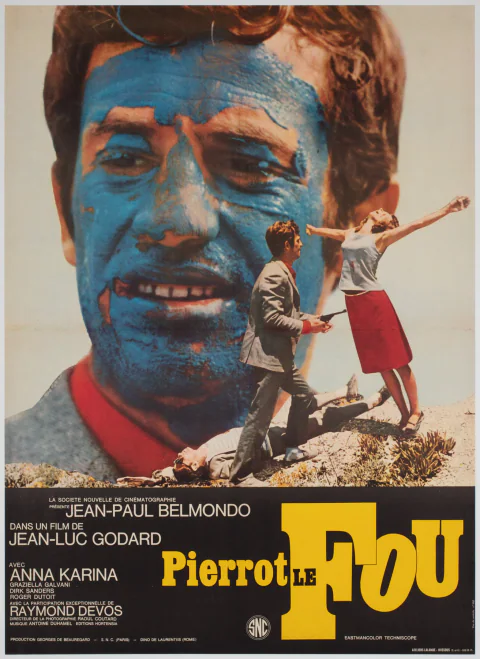 Póster de Pierrot, el loco