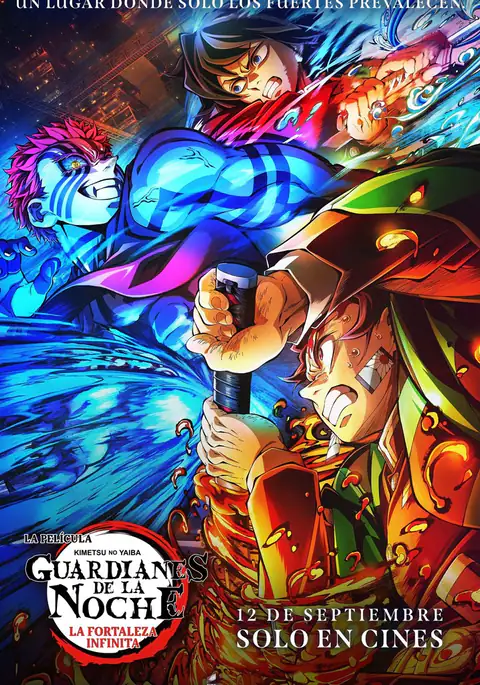 Póster de Guardianes de la noche: Kimetsu no Yaiba La fortaleza infinita
